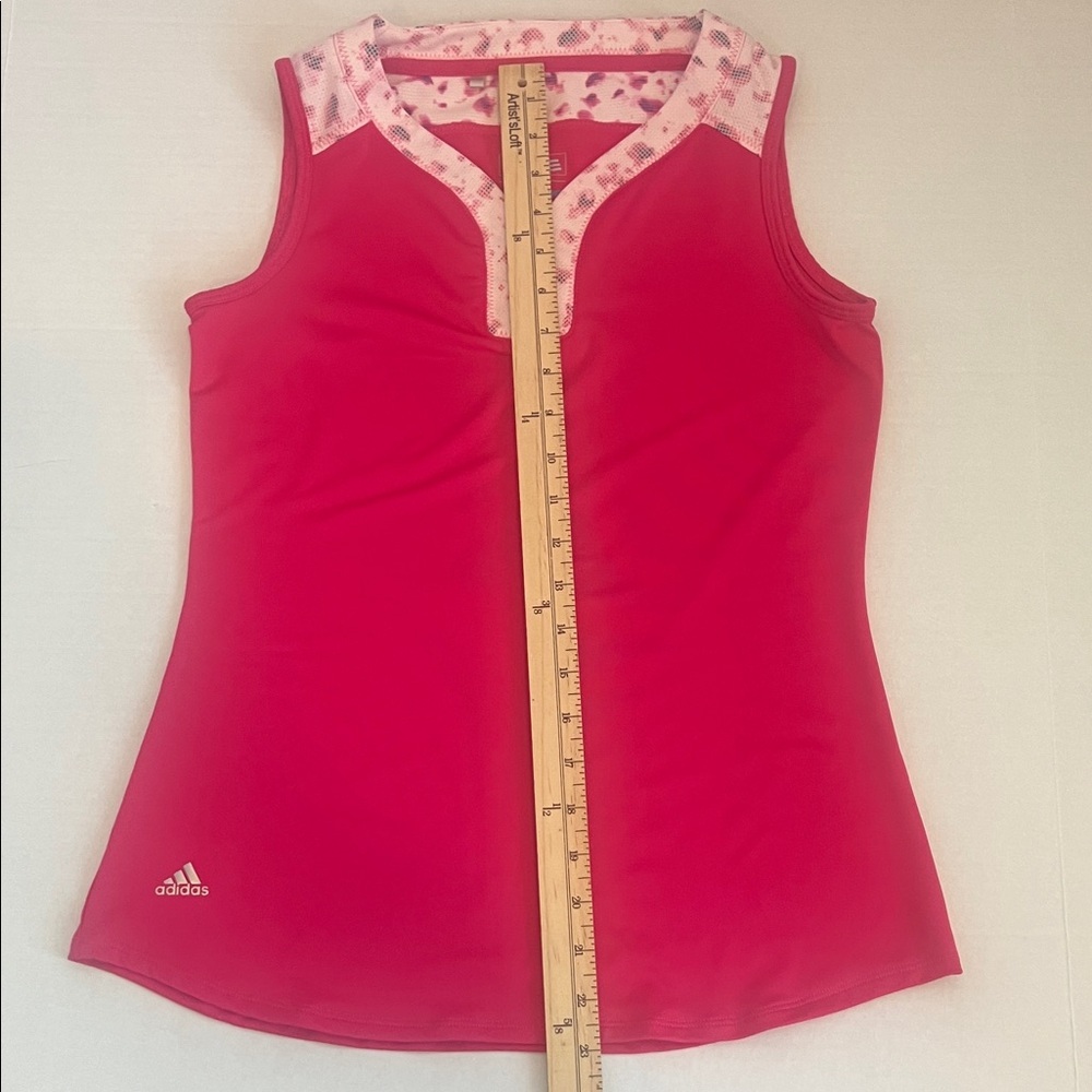 Adidas Pink Tank Top with White Accents - Picture 7 of 8